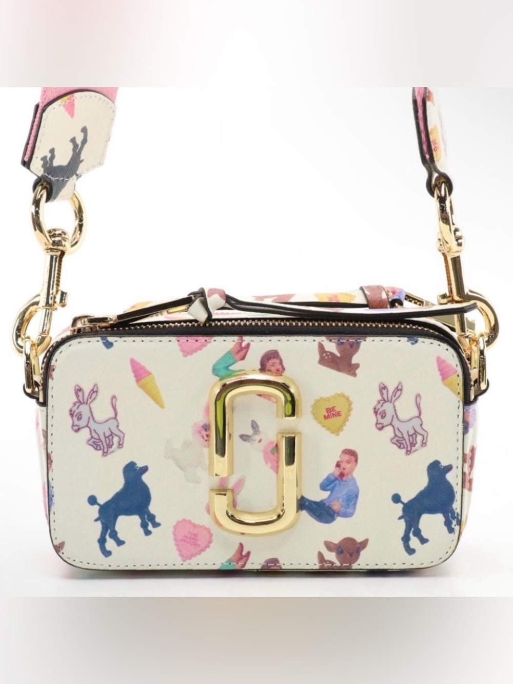 MARC JACOBS The Snapshot Sugar Bag with Guitar Strap